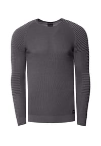 RUSTY NEAL® - Pullover mit modernem Rundhalsausschnitt - Schwarz