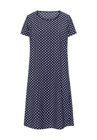 SIEH AN! - Kleid - marine-weiß-getupft