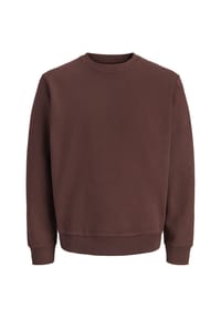 JACK & JONES - Sweatshirt Ess Autumn 2027, Rippbündchen, für Herren - 177094 BITT. CHOCO