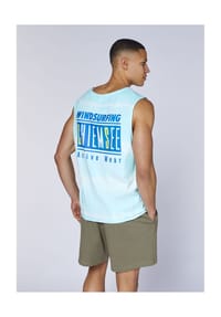 CHIEMSEE - Tank Top, Uni, mit Rollkante, für Herren - 10 White