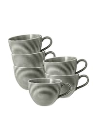 Seltmann Weiden Milchkaffeetassen Beat Color Glaze 0,35 l 6er Set - BEAT - beige