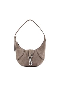 LIEBESKIND REC. SUEDE - Schultertasche, Karabiner, für Damen - NEUTRAL GREY