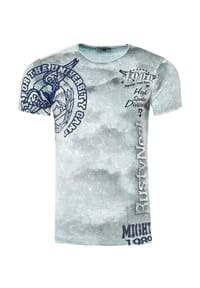 RUSTY NEAL - T-Shirt mit eindrucksvollem Print - Anthrazit