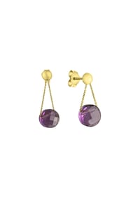 CELESTA® - Ohrring 375/- Gold 2 Amethyst - gelb