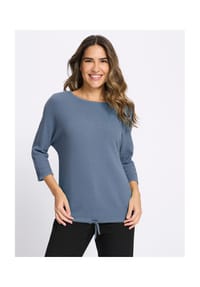 SIEH AN! - 3/4-Arm-Pullover - schilf
