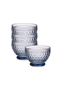 Villeroy & Boch Dessertschalen Boston Coloured ø 11,7 cm 4er Set - BOSTON COLOURED - blau