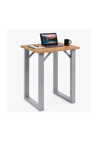 VCM. - Bartisch 80x50 cm, Tresen, Stehtisch, hoher Tisch, Bartresen, Hochtisch - Xona - Schwarz / Anthrazit