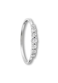 ONE ELEMENT Shine Bright Line - Zirkonia Ring aus 333 Weißgold - silber