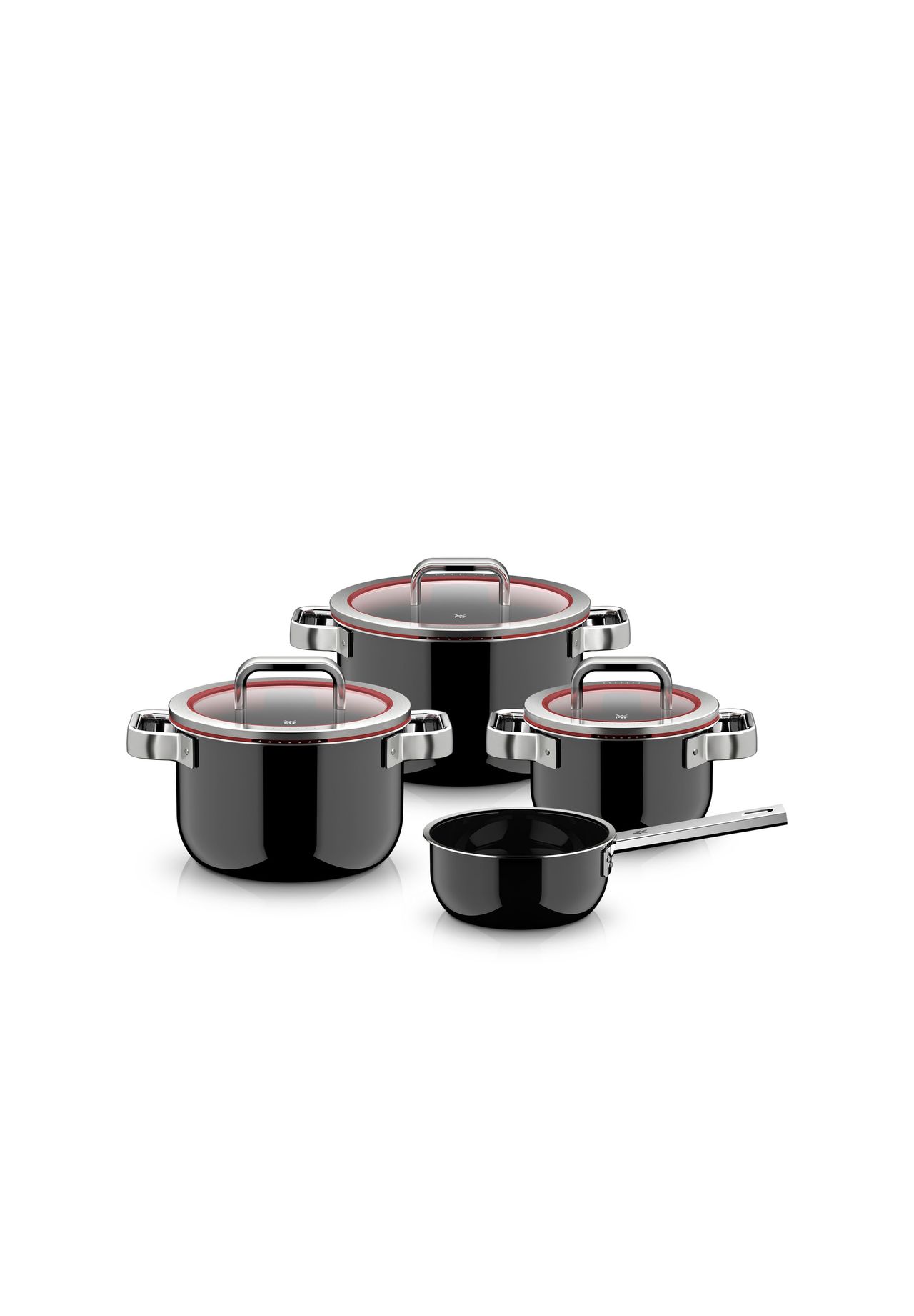 Wmf Schwarz Topf-Set "Fusiontec Function Pro" Set 7 Tlg. Tlg. Edelstahl Glas von Baur - Image 7