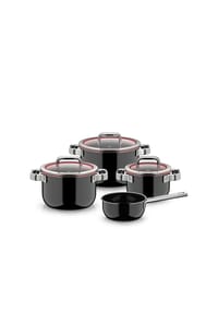 WMF Topfset, 4-teilig - FUNCTION 4 PRO - BLACK
