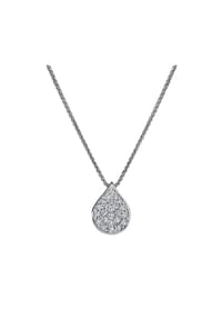 VANDENBERG - Damen Anhänger mit Kette, 585er Weißgold, 24 Diamanten zus. ca. 0,40 Karat - Weißgold