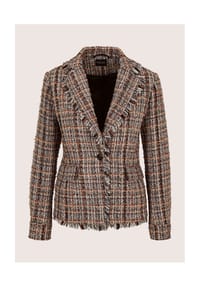 MADELEINE - Tweedblazer im „Multi-Colour-Look“ - nougatbraun / multicolor