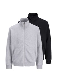 JACK & JONES - Sweatjacke 2er Pack Bradley - Hellgrau / beige
