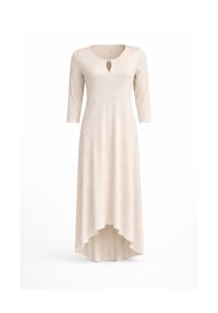 CAROLIN RICK - Jerseykleid Viskose wadenlang - Cognac