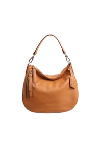 abro+ JUNA - Beuteltasche, Leder, Reißverschluss, für Damen - CUOIO