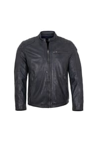 JILANI - Herren Lederjacke Lammnappa indigo - indigo