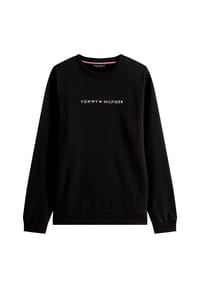 TOMMY HILFIGER - Original Loungewear-Oberteil "Track Top", Rippbündchen, für Herren - BDS BLACK