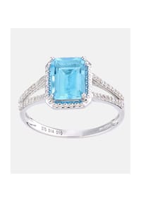 Diamant L'eternel - Ring, mit 0.1 ct Diamant, 375 Weißgold - white gold