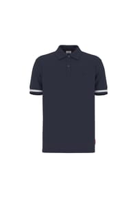 JOOP! JEANS - Herren Poloshirt - Amare, Polokragen, Streifen-Details, Baumwollmischung - Beige