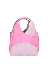 Gave Lux - Handtasche Women's mini shoulder tote bag with inside clutch and removable shoulder strap. Handcrafted Italian product in genuine leather. Made in Italy. - D55_LILLA_+_D501_PINK