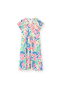 KITE - Damen Ryall Slub-Jersey Kleid Paisley Power Bio-Baumwolle - mehrfarbig