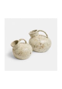 LOBERON - Vase 2er Set Gravière antikcreme - antikcreme