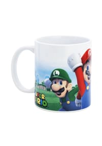 COFI - Super Mario Tasse 325ml Keramikbecher im Geschenkset – Nintendo Fanart - Weiß 12x10x10 cm