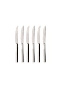 Villeroy & Boch Pizza-& Steakmesser Piemont 6er Set silber - PIEMONT - silber