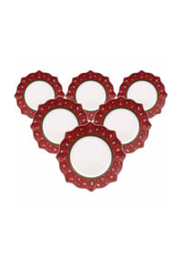 Villeroy & Boch Speiseteller Toy's Delight ø 28,4 cm 6er Set rot - TOY'S DELIGHT - rot