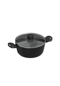 MICHELINO - Michelino Nora New Line Fleischtopf - 28 cm, geeignet für alle Herdart - Schwarz-Grau 28 cm
