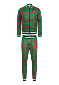 LONSDALE™ - Herren Trainingsanzug schmale Passform EDGWARE - Green/Red/Black/White