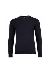 JOOP! - Herren Strickpullover - Ravorono, Rundhals, Allover-Print - Beige
