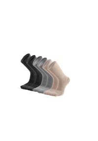 MUNADUNA - 3er-Pack Yoga-/Pilates Anti-Rutsch Socken Fitness-Socken,Anti-Rutsch,Elastisch - Dunkelgrau-Rosa Mix