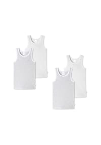 SCHIESSER - Unterhemd Allday Basic - blau/grau