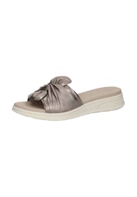 Caprice - Leder Pantoletten - Braun/Gold