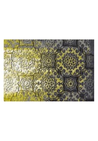Kayoom - Fußmatte Living Mat 56 64 x 168 cm in anthrazit - gelb - anthrazit - gelb (BxL) 64 x 168 cm