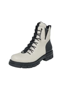 rieker - Stiefel, Kunstleder, für Damen - CREMA/SCHW/60