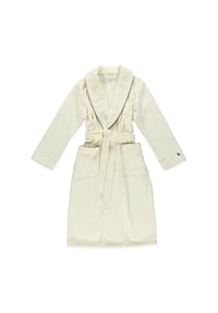 MÖVE - Bademäntel Damen Schalkragen Manhattan Schalkragen Velours ivory - 017 - beige
