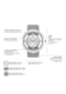 RHODENWALD & SÖHNE Armband-Uhr Lucrezia silber Echtleder grau Bild 2