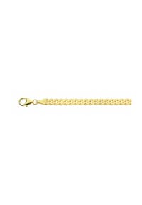 Adelia's - Damen Silber Schmuck vergoldet Flach Panzer Halskette 60 cm Ø 5,4 mm - gold