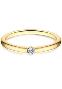 TRILANI 1934 - Ring Sterling Silber gelbgold Zirkonia weiß - gelbgold