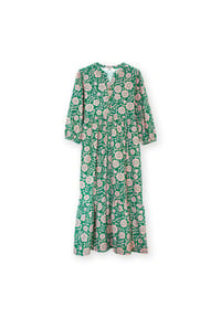KITE - Damen Bockhampton Cordkleid 3/4 Ärmel Bio-Baumwolle - grün