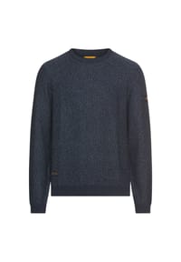 camel active - Strickpullover mit Rundhalskragen - Tintenblau
