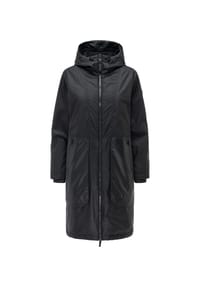 NAVAHOO® - Langmantel Edelumhang 14 - Black
