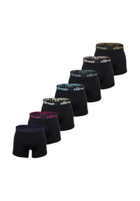 ellesse - Herren Boxer Shorts, 7er Pack - Yema 7 Pack Boxer Shorts, Logo, Cotton Stretch - Schwarz