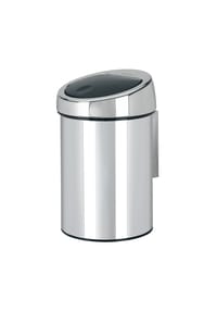 brabantia - Abfalleimer Touch Bin mit Wandhalterung, Edelstahl, 3 Liter - Edelstahl