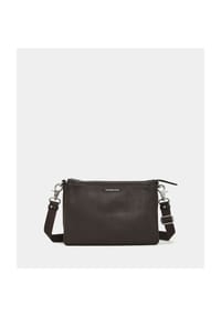 MANDARINA DUCK MELLOW LEATHER - Umhängetasche, Reißverschluss, Leder, für Damen - B01 ESPRESSO