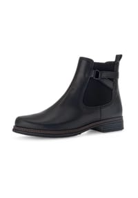 Gabor® - Chelsea Boots, Blockabsatz, Leder, für Damen - SCHWARZ