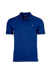 EMPORIO ARMANI - Poloshirt Kurzarmshirt mit Polokragen - blau