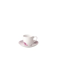 Villeroy & Boch Espressotasse mit Untertasse Rose Garden 70 ml rosa - ROSE GARDEN - rosa